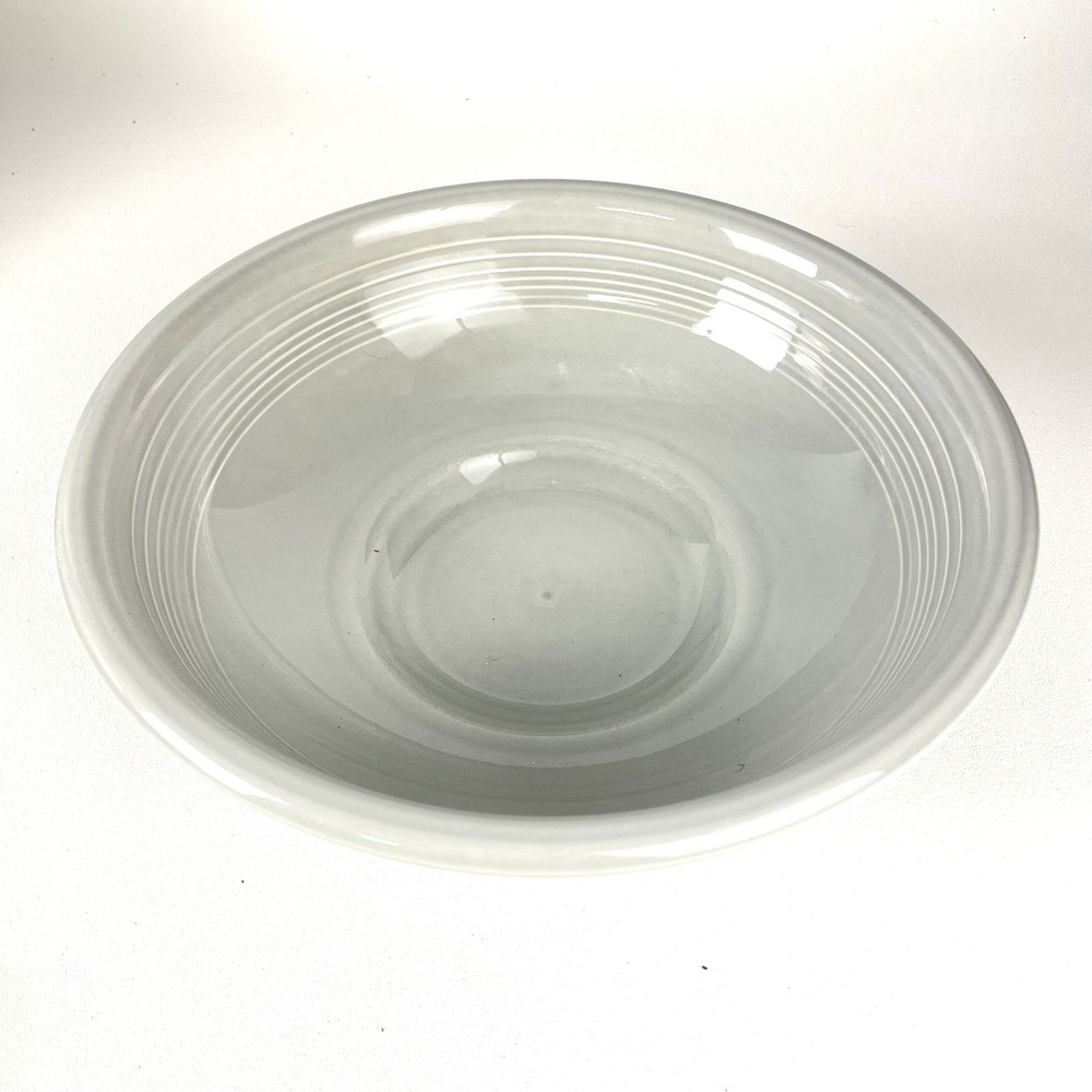 Homer Laughlin Fiesta Ware Pedestal 9.75" Serving Bowl USA Gray (Pearl)